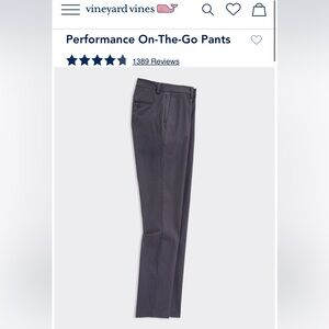 Men’s Vineyard Vines On The Go pants NWT size 38 x 32